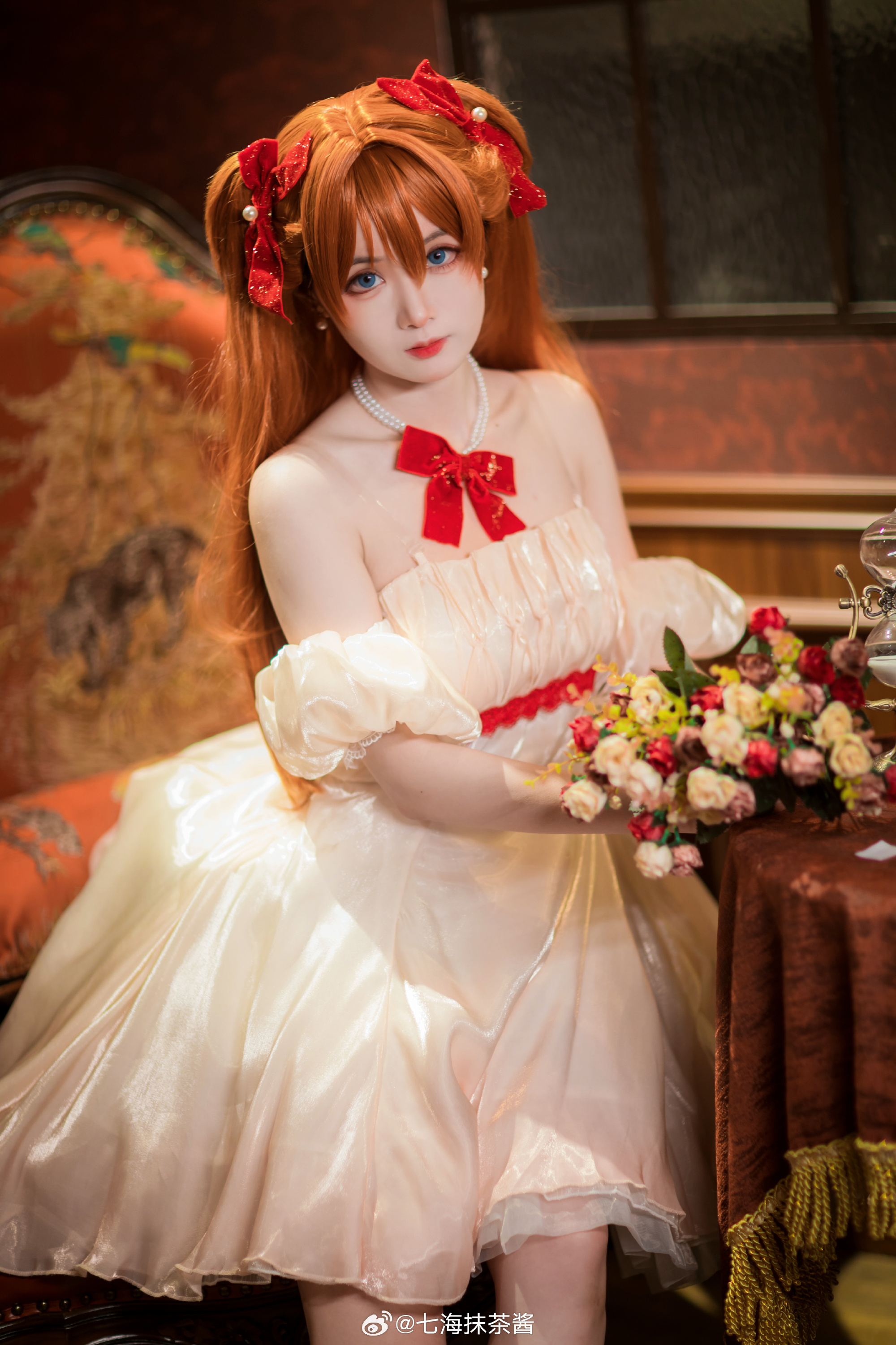 动漫cosplay,我知道.我只有这一条路可以走……新世纪福音战士,明日香cos@七海抹茶酱