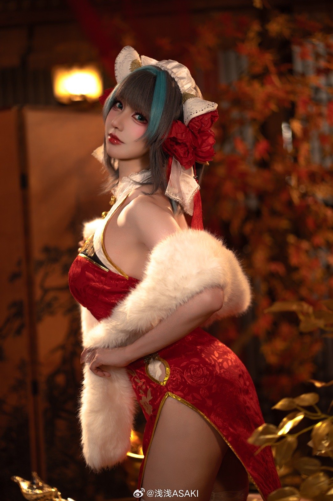 COSPLAY 晚上吃这个会不会太奢侈了 碧蓝航线 柴郡 @浅浅ASAKI