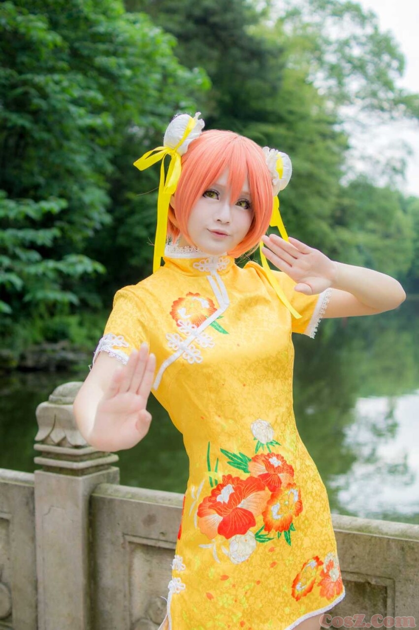 星空凛旗袍未觉醒Cosplay