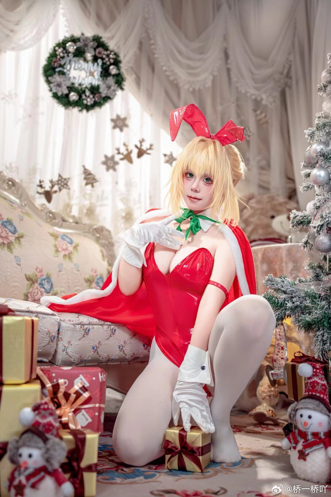 cosplay FGO 尼禄·圣诞@桥一桥吖
