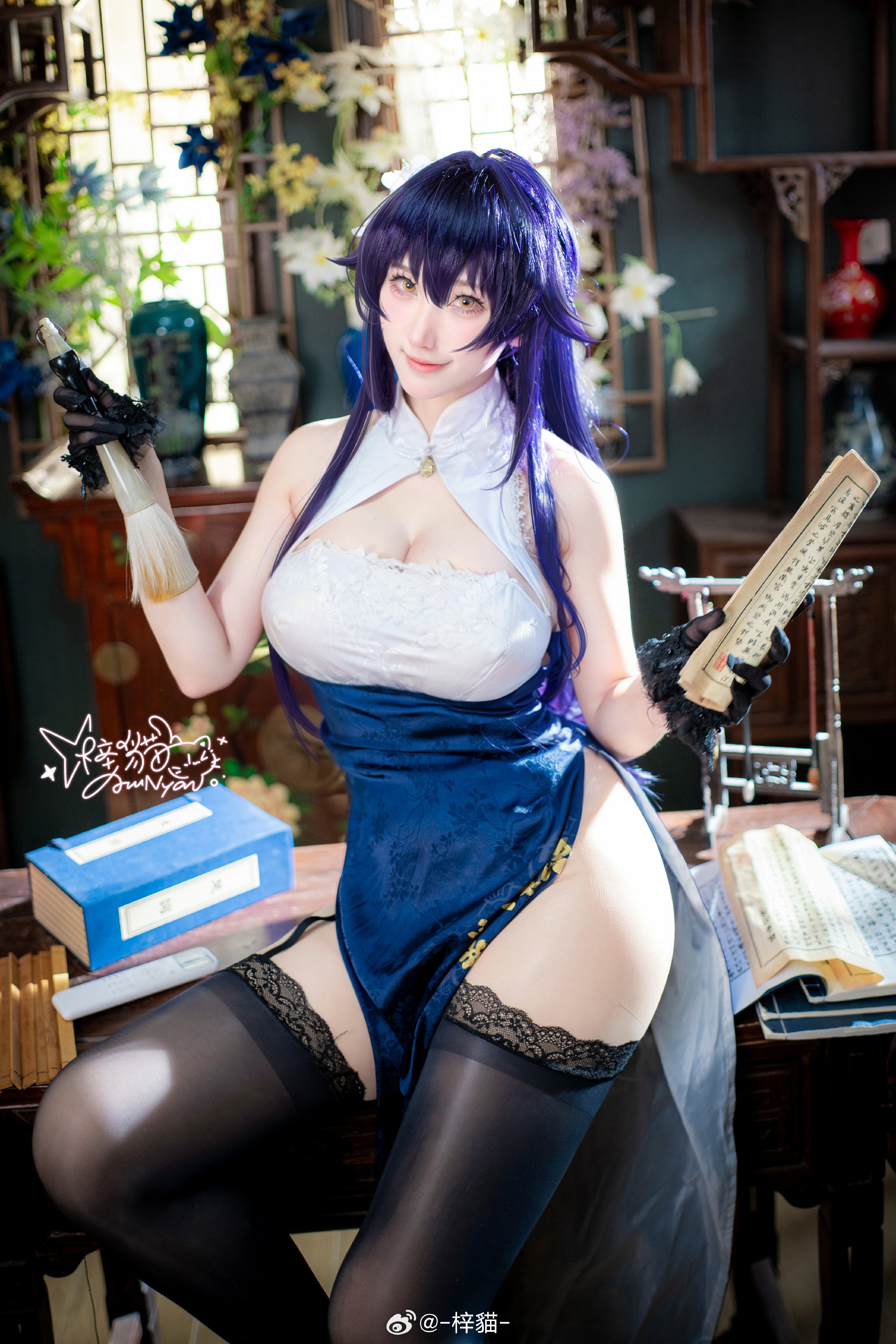 cosplay 碧蓝航线 来吾妻这里休息一下吧，指挥官！ ​​​@-梓貓-