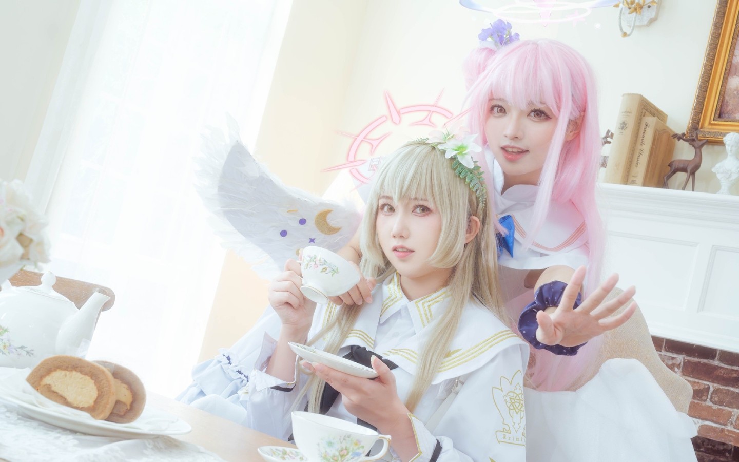 《蔚蓝档案》 圣三一茶话会 圣娅cosplay