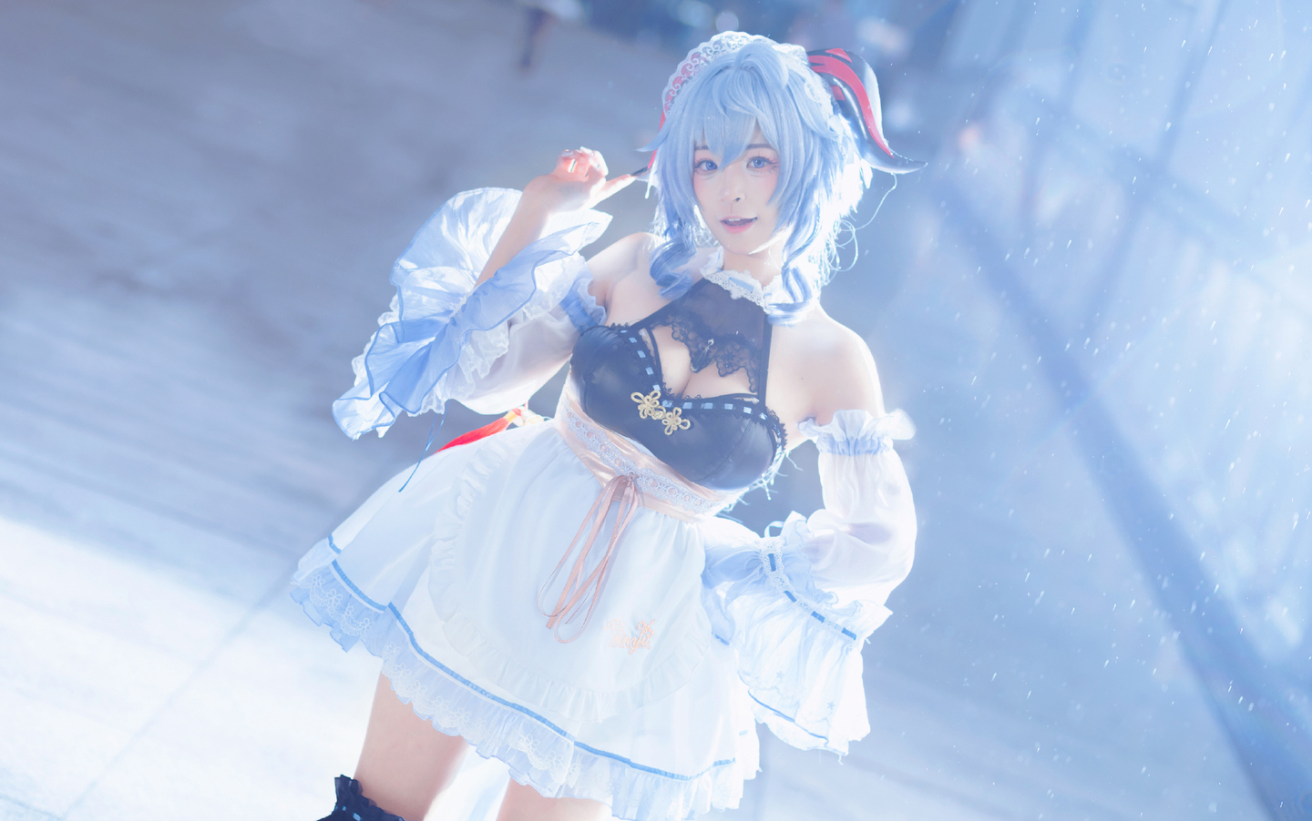 《原神》甘雨椰羊女仆cosplay