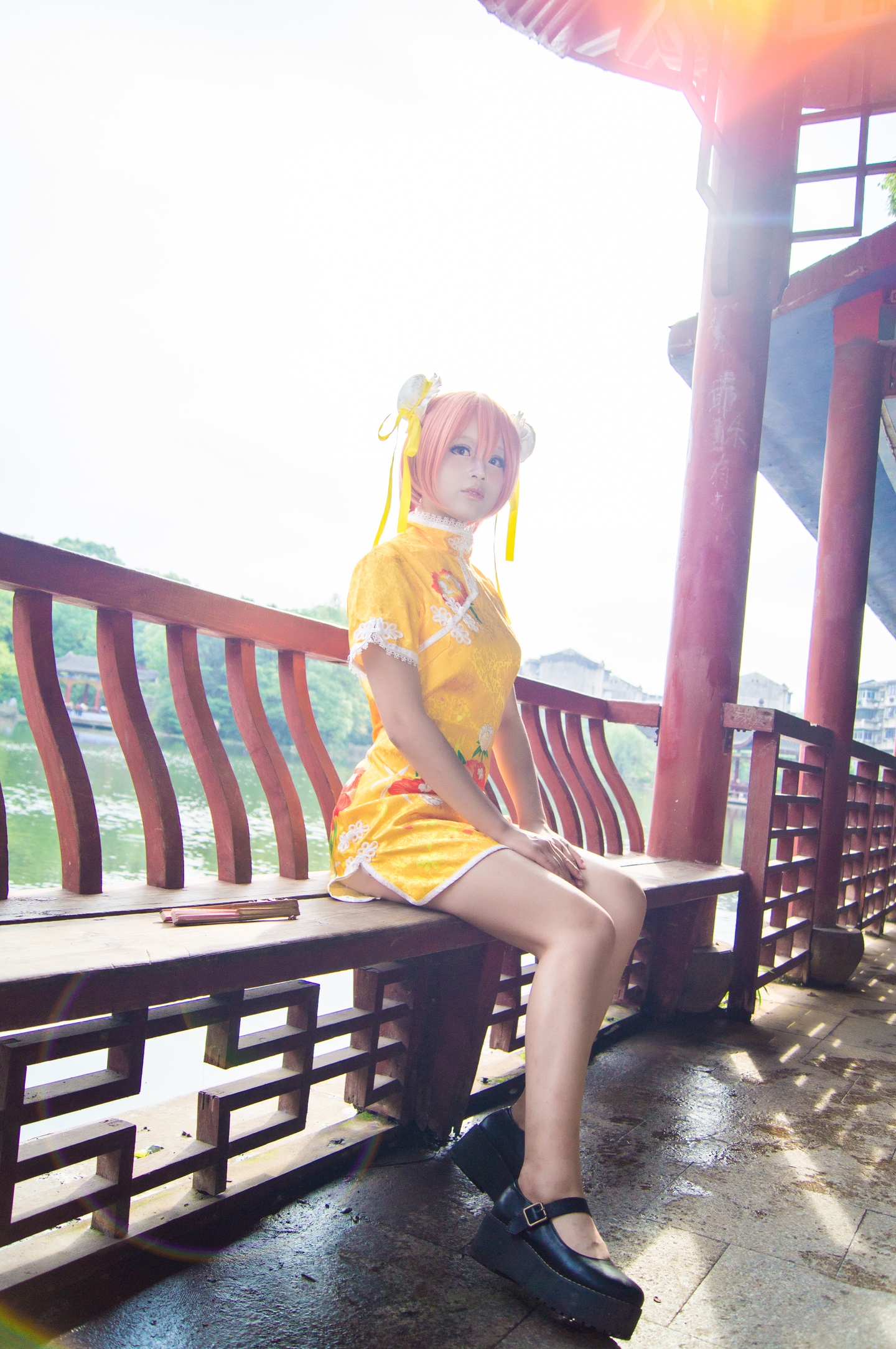 Love Live！星空凛旗袍未觉醒Cosplay