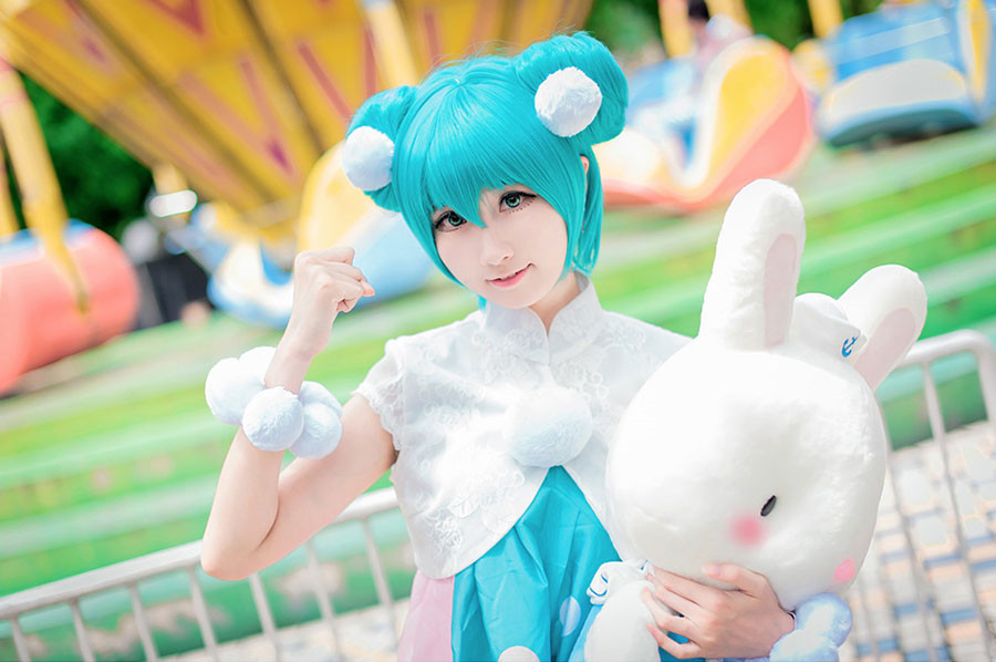 [cosplay]动物占卜 初音miku[二次元cos]