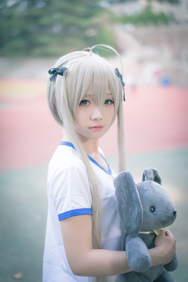[cosplay]缘之空 穹妹 体操服[二次元cos]