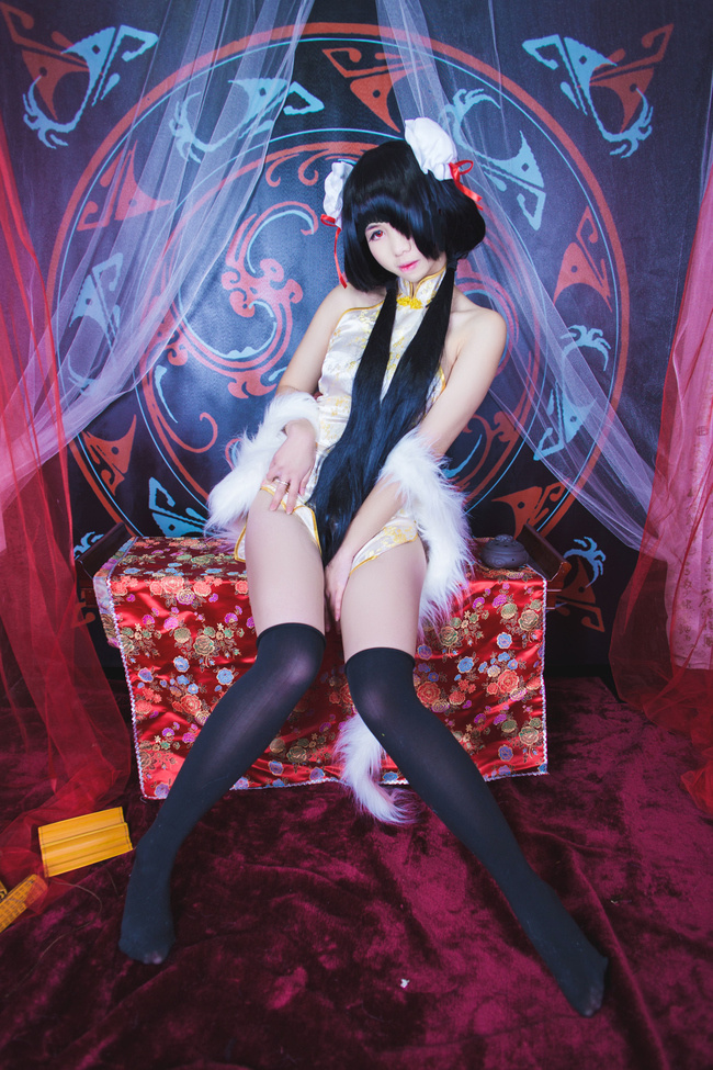 [cosplay]狂三白旗袍[二次元cos]